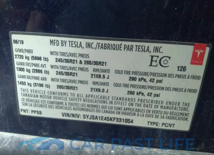 5YJSA1E45KF331054# 9