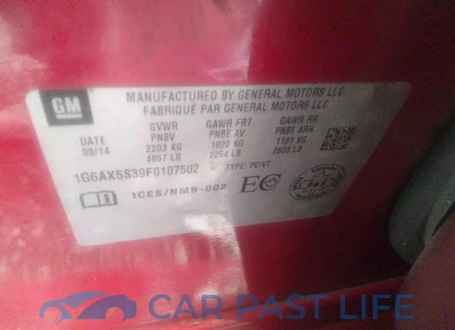 1G6AX5S39F0107502# 9
