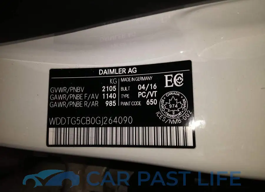 WDDTG5CB0GJ264090# 9