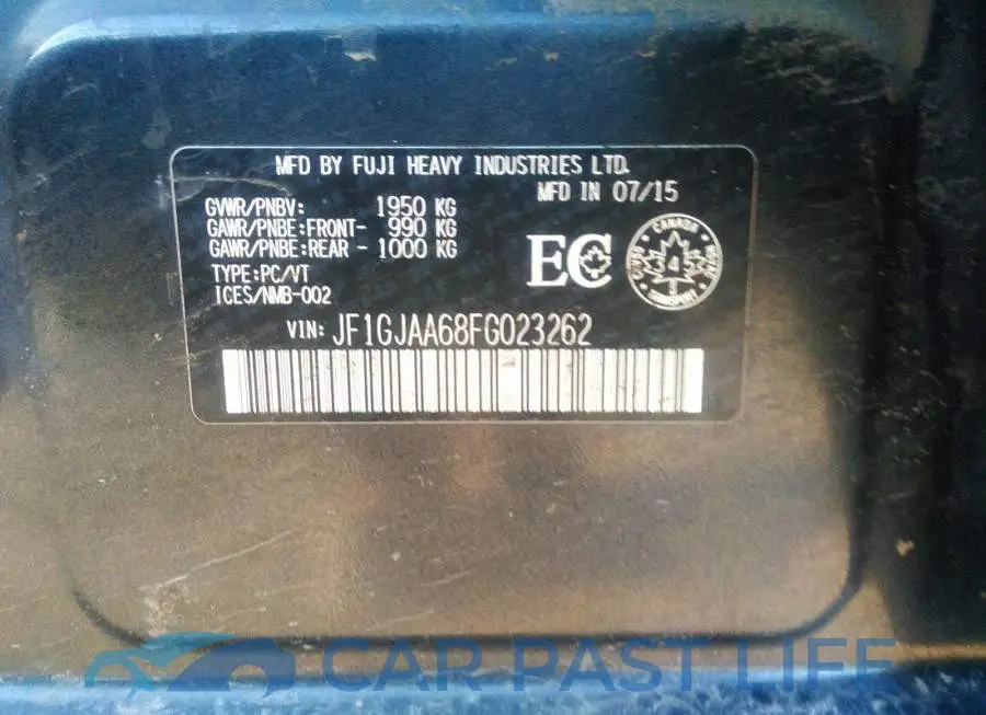 JF1GJAA68FG023262# 9