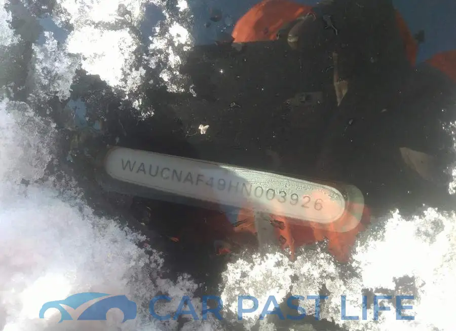 WAUCNAF49HN003926# 9