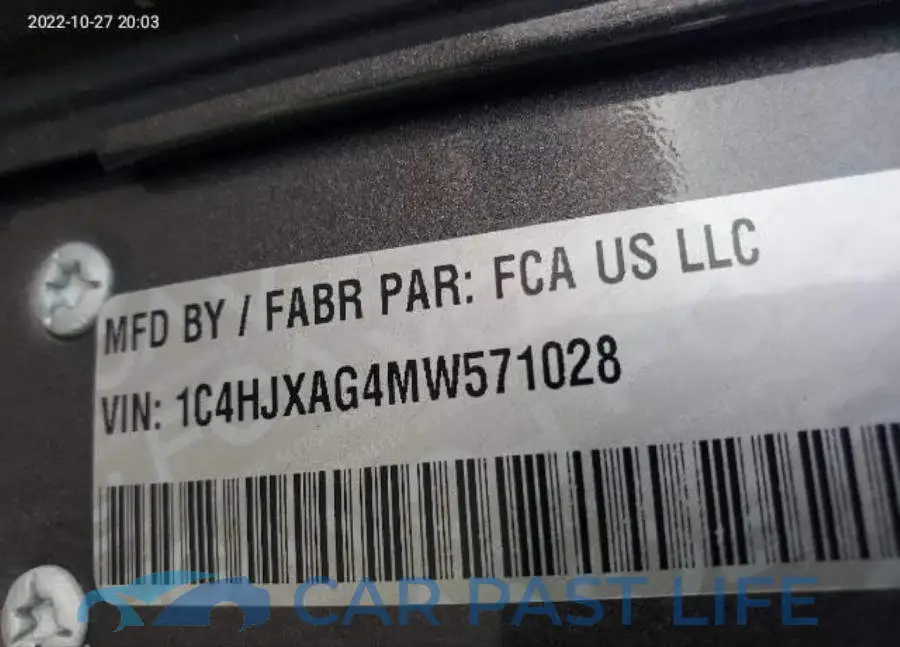 1C4HJXAG4MW571028# 9
