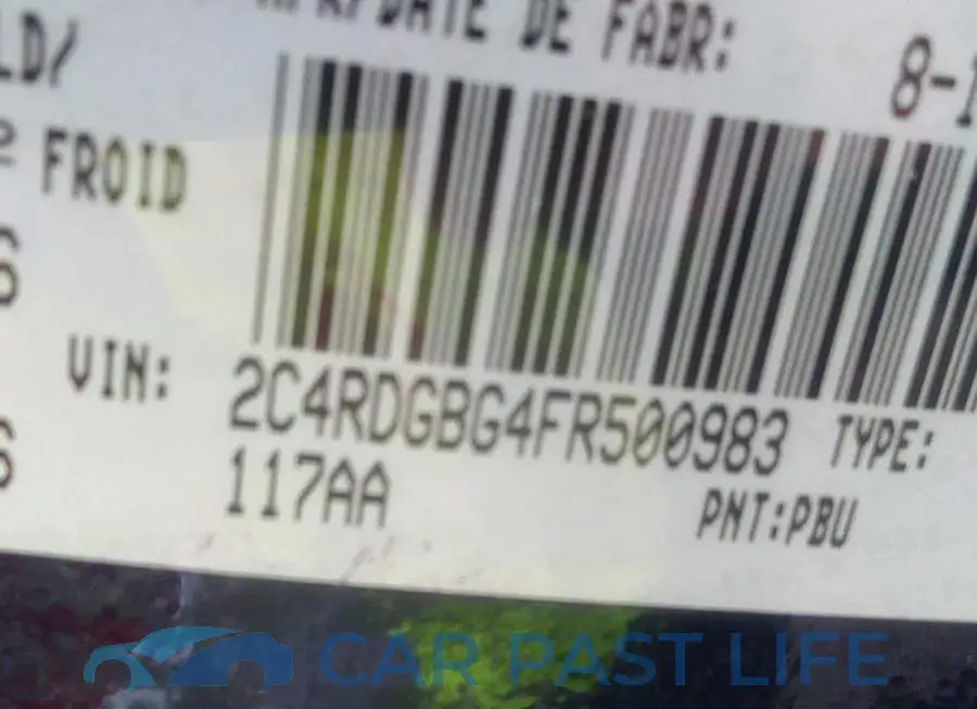 2C4RDGBG4FR500983# 9