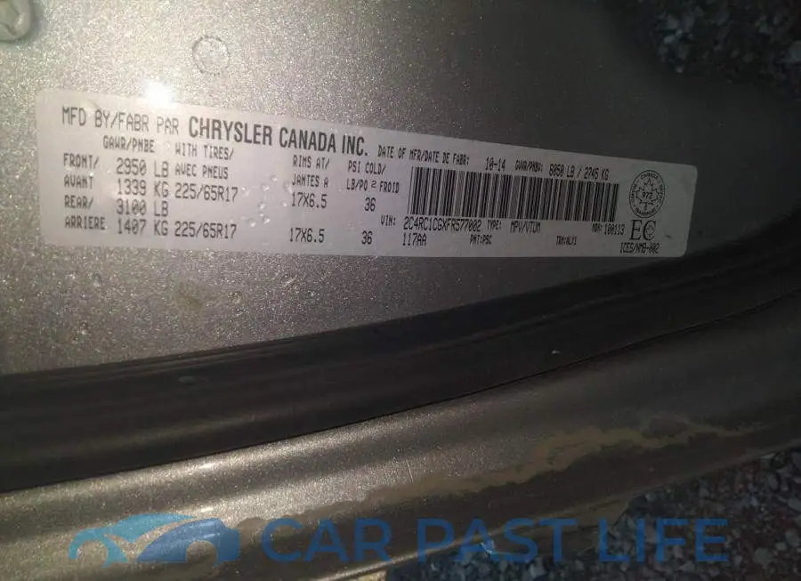 2C4RC1CGXFR577002# 9