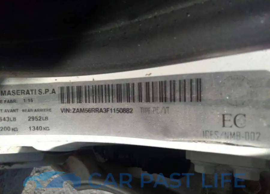 ZAM56RRA3F1150882# 10