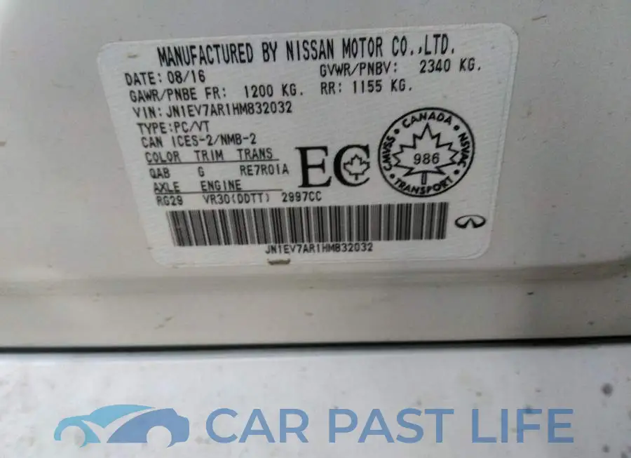 JN1EV7AR1HM832032# 9