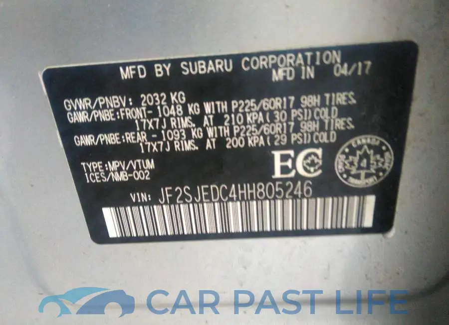 JF2SJEDC4HH805246# 9