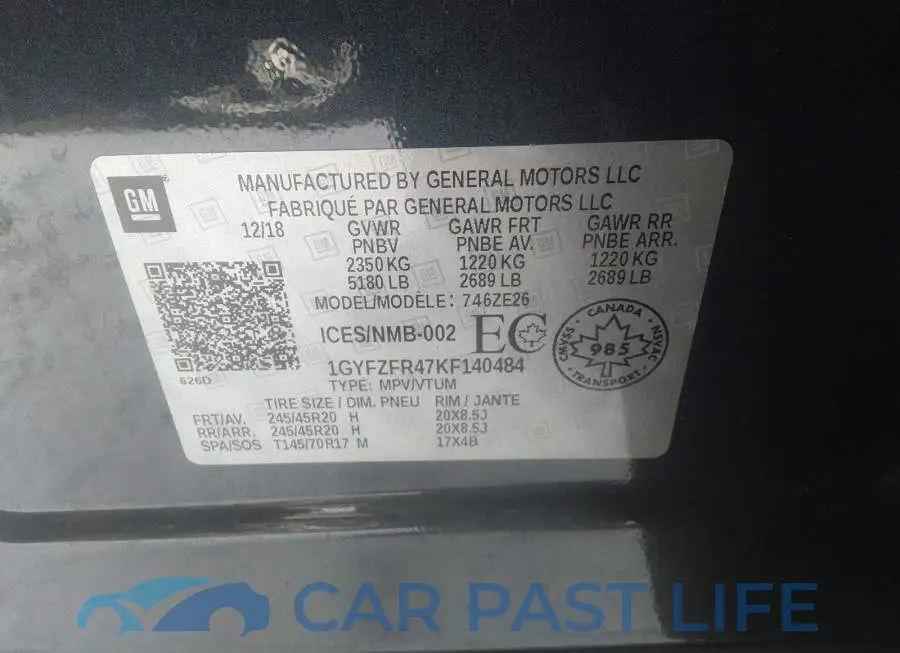 1GYFZFR47KF140484# 9