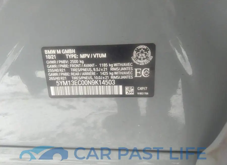 5YM13EC00N9K14503# 9