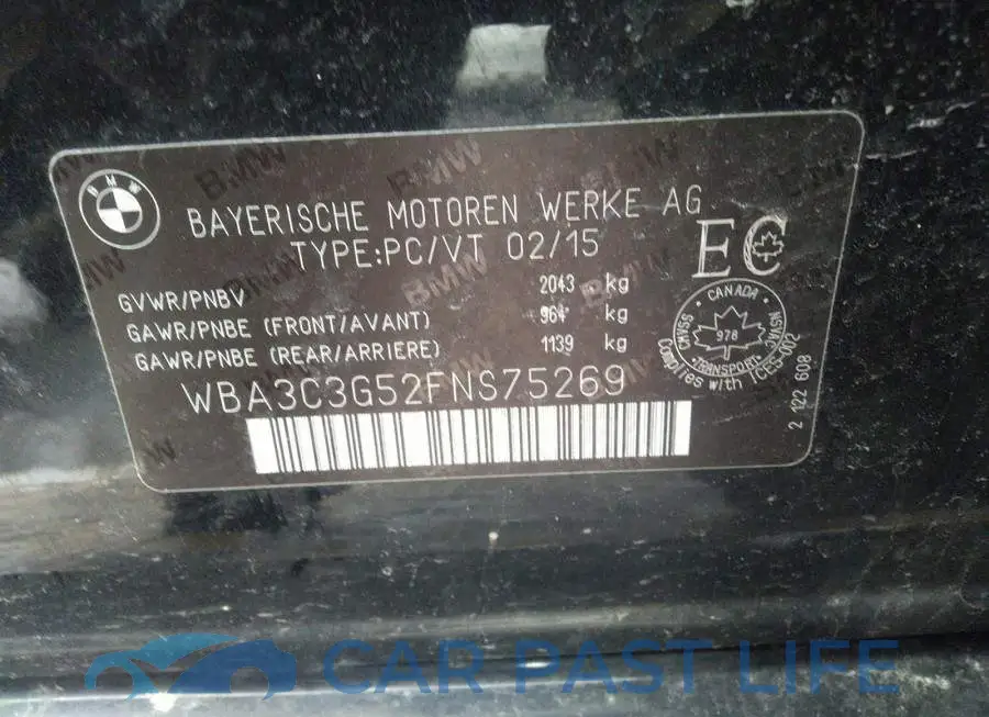 WBA3C3G52FNS75269# 9