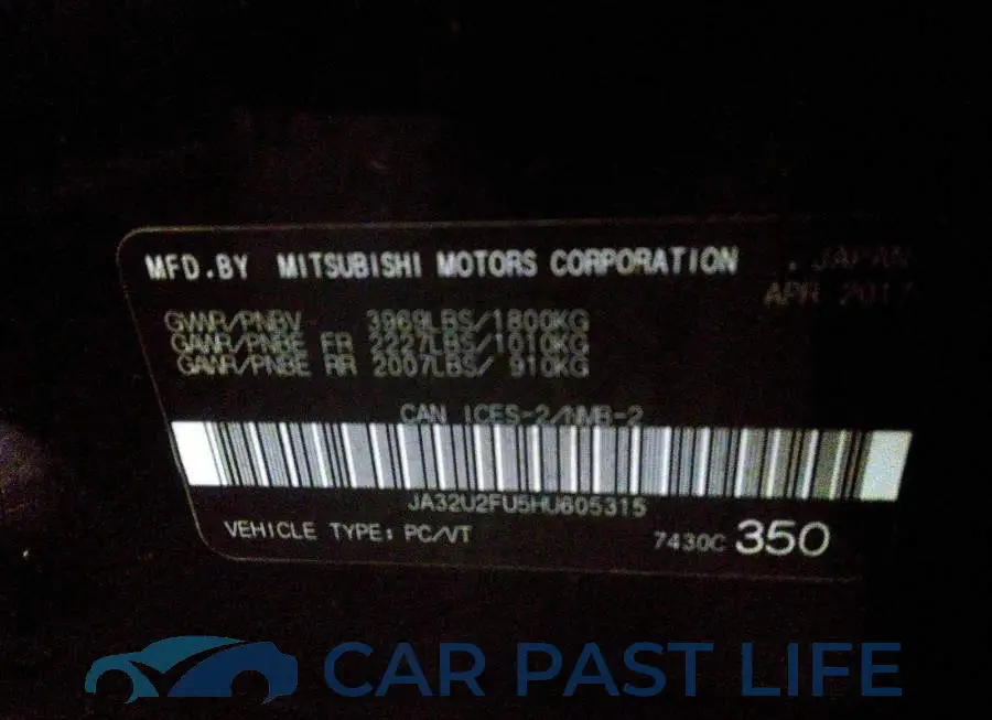 JA32U2FU5HU605315# 9