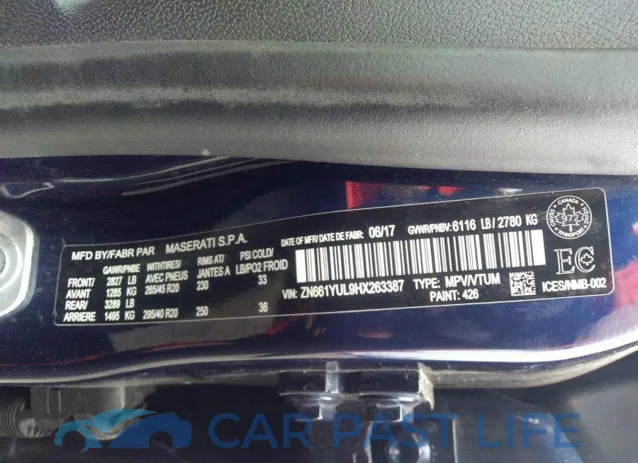 ZN661YUL9HX263387# 9
