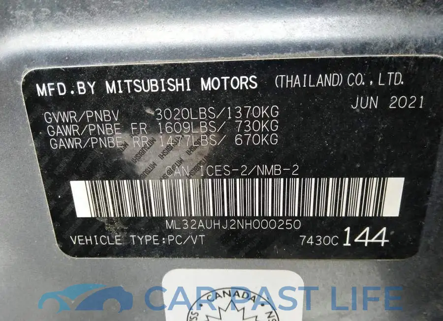 ML32AUHJ2NH000250# 9
