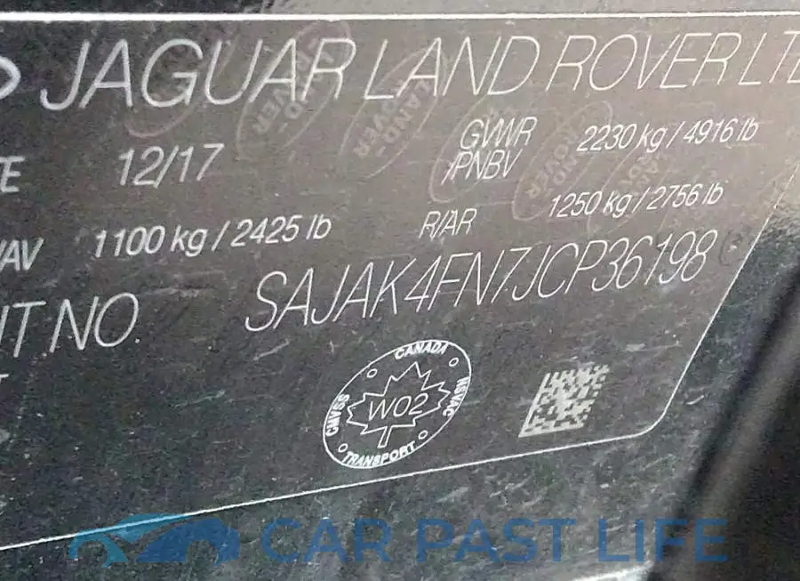 SAJAK4FN7JCP36198# 9