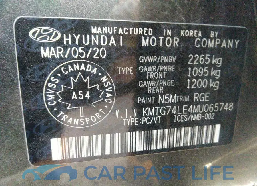 KMTG74LE4MU065748# 9