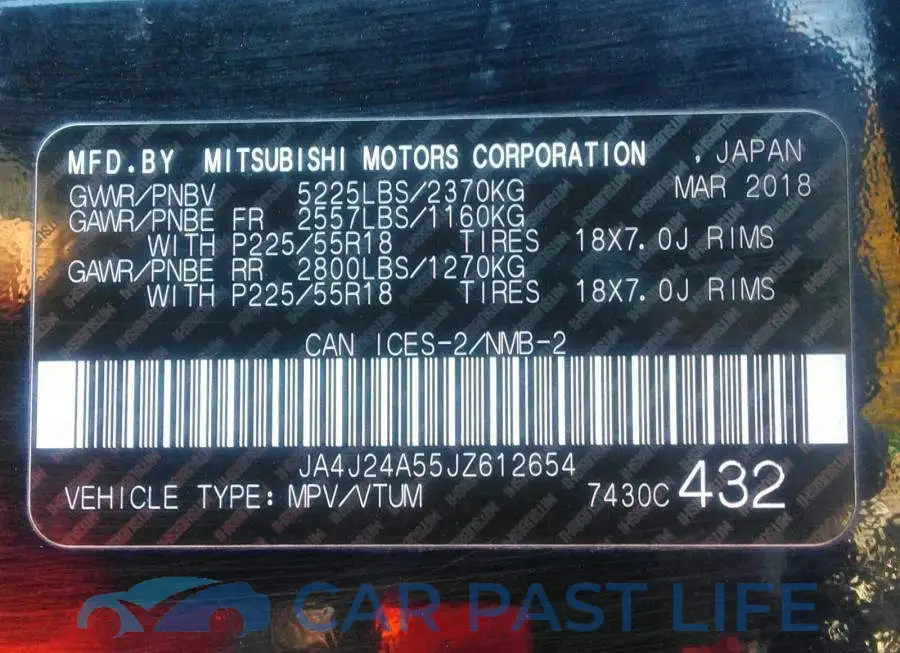 JA4J24A55JZ612654# 9