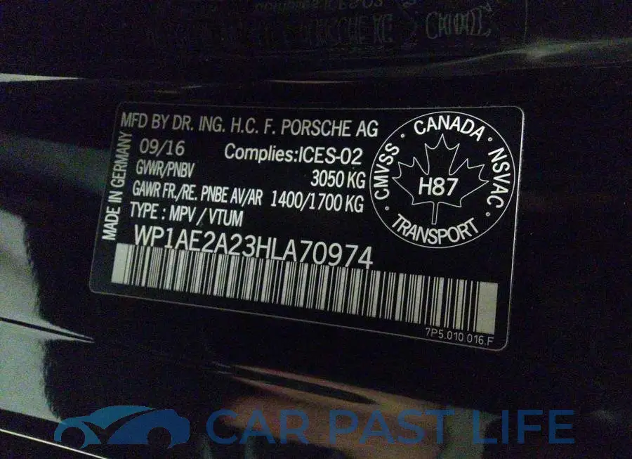 WP1AE2A23HLA70974# 9