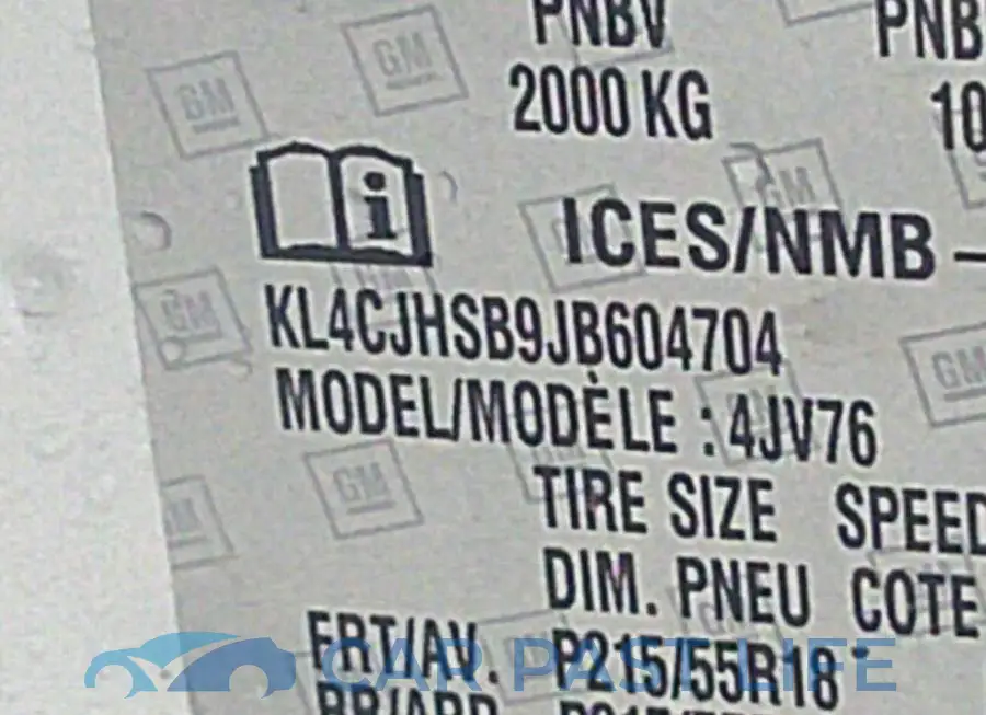 KL4CJHSB9JB604704# 9