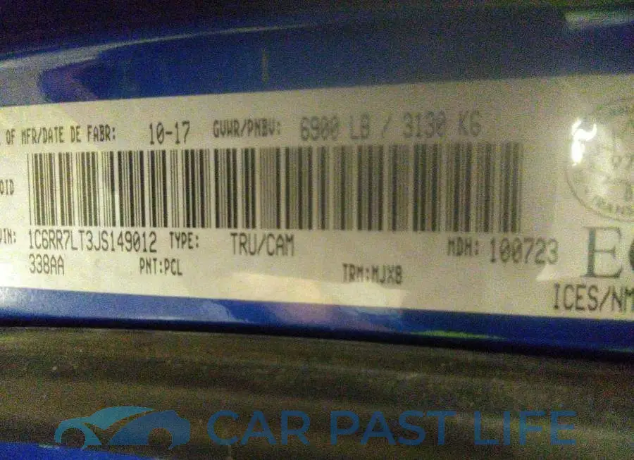 1C6RR7LT3JS149012# 9