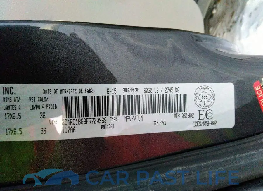 2C4RC1BG3FR720969# 9