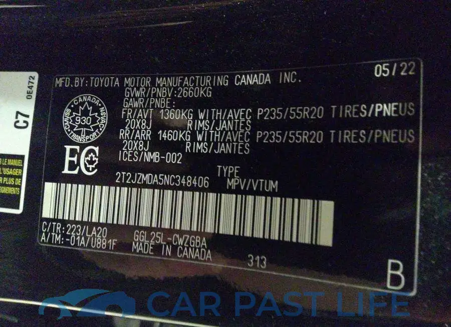 2T2JZMDA5NC348406# 9