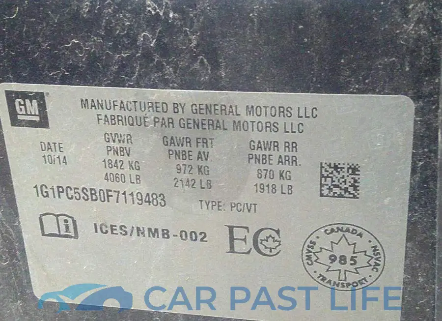 1G1PC5SB0F7119483# 9