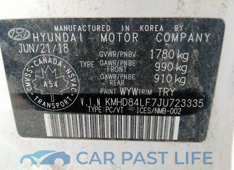 KMHD84LF7JU723335# 9