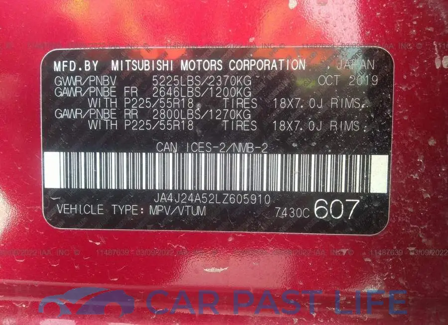 JA4J24A52LZ605910# 9