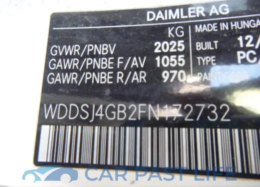 WDDSJ4GB2FN172732# 9