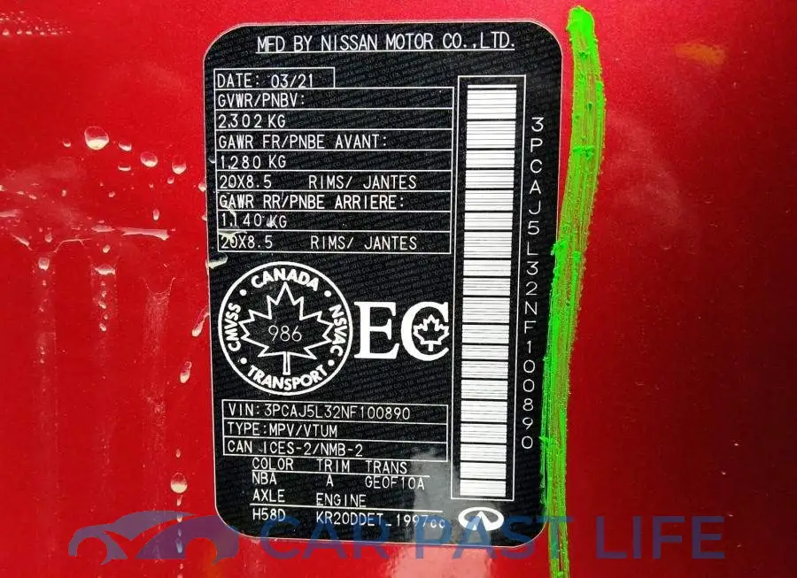 3PCAJ5L32NF100890# 9