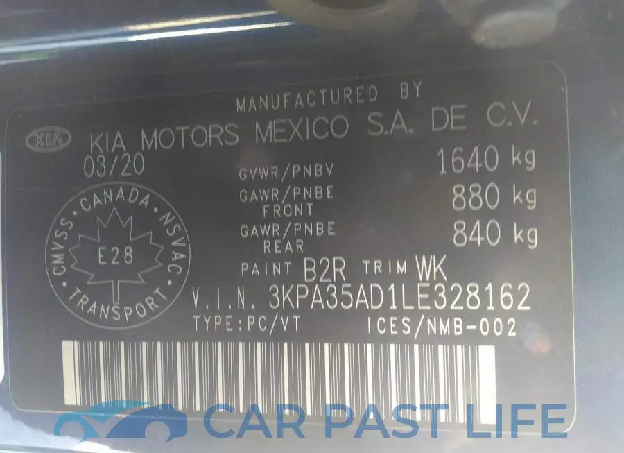 3KPA35AD1LE328162# 9