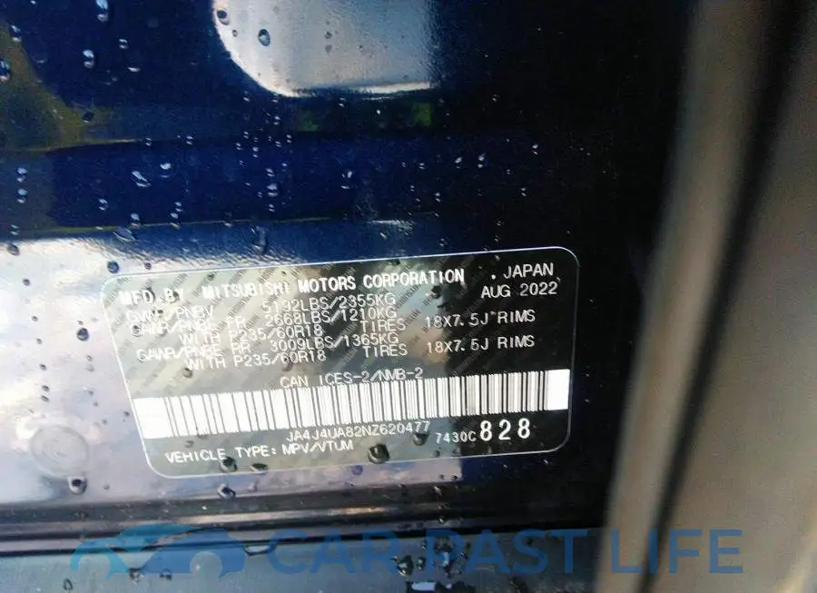 JA4J4UA82NZ620477# 9
