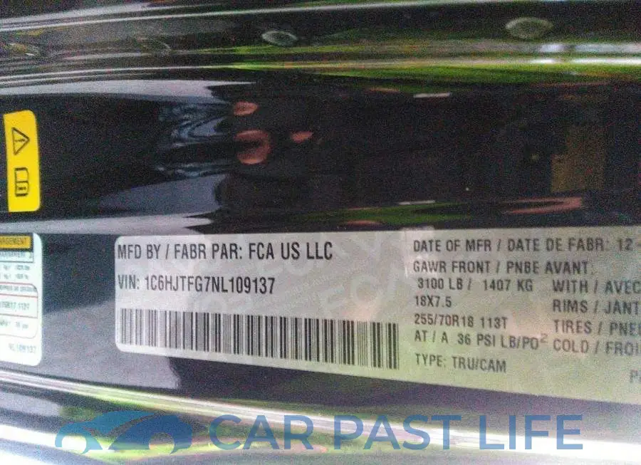 1C6HJTFG7NL109137# 9