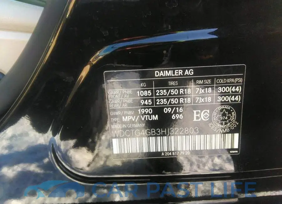 WDCTG4GB3HJ322803# 9