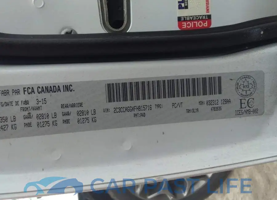 2C3CCAGGXFH815716# 9