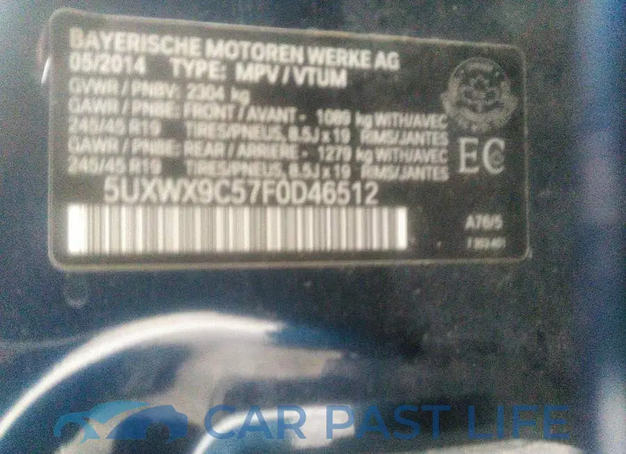 5UXWX9C57F0D46512# 9