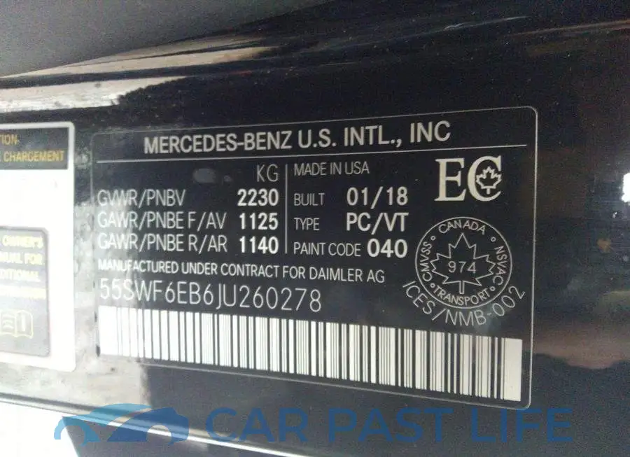 55SWF6EB6JU260278# 9