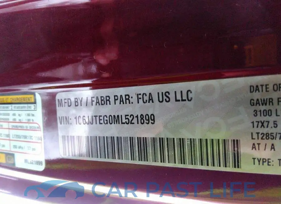 1C6JJTEG0ML521899# 9