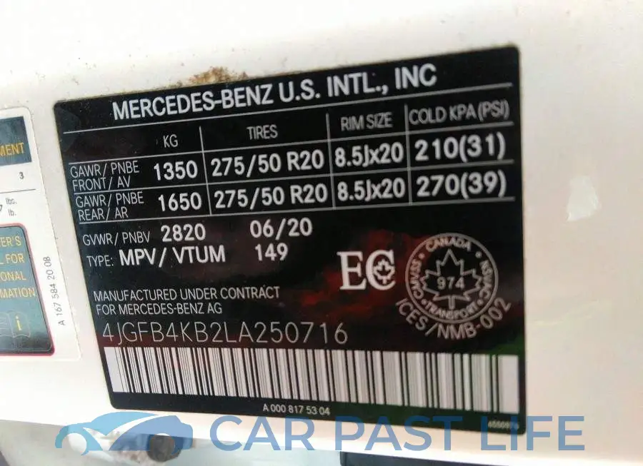 4JGFB4KB2LA250716# 9