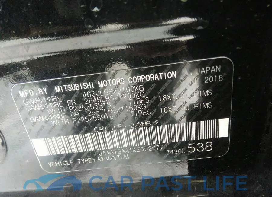 JA4AT3AA1KZ602077# 9