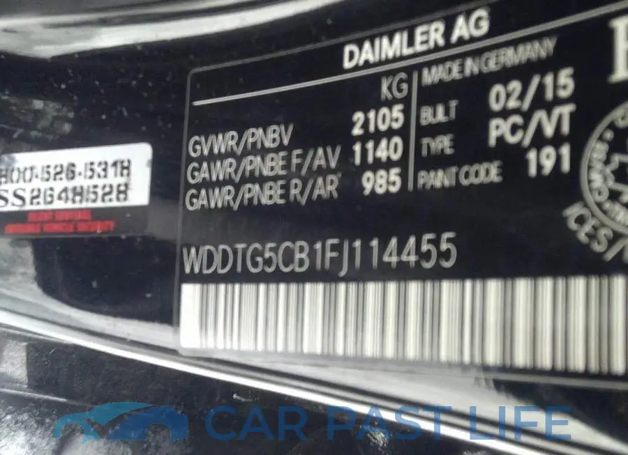 WDDTG5CB1FJ114455# 9