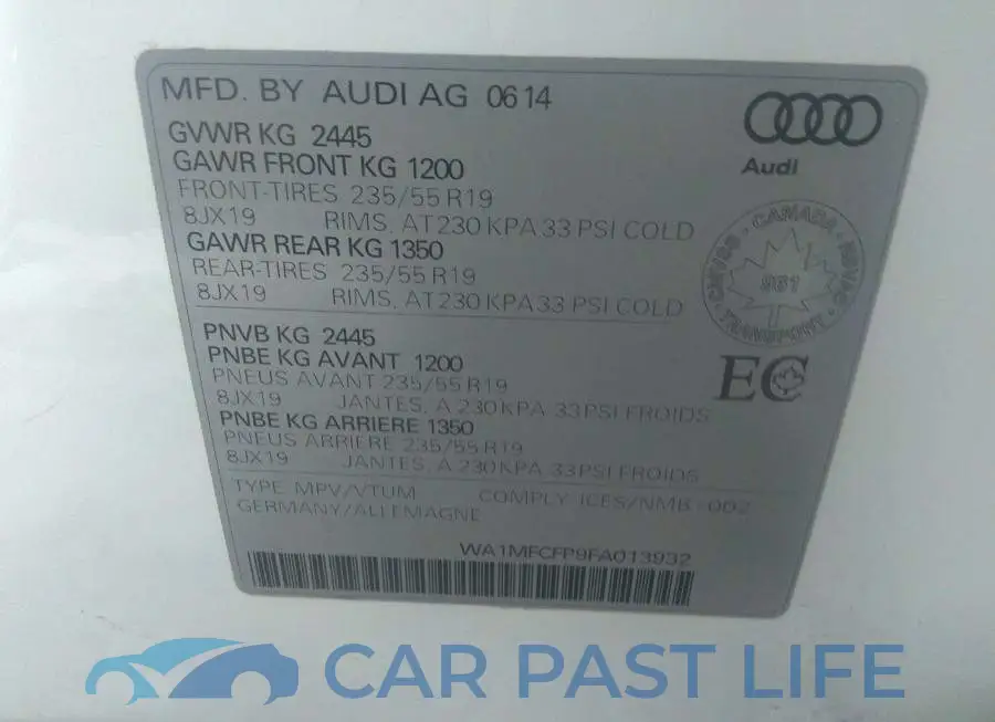 WA1MFCFP9FA013932# 9