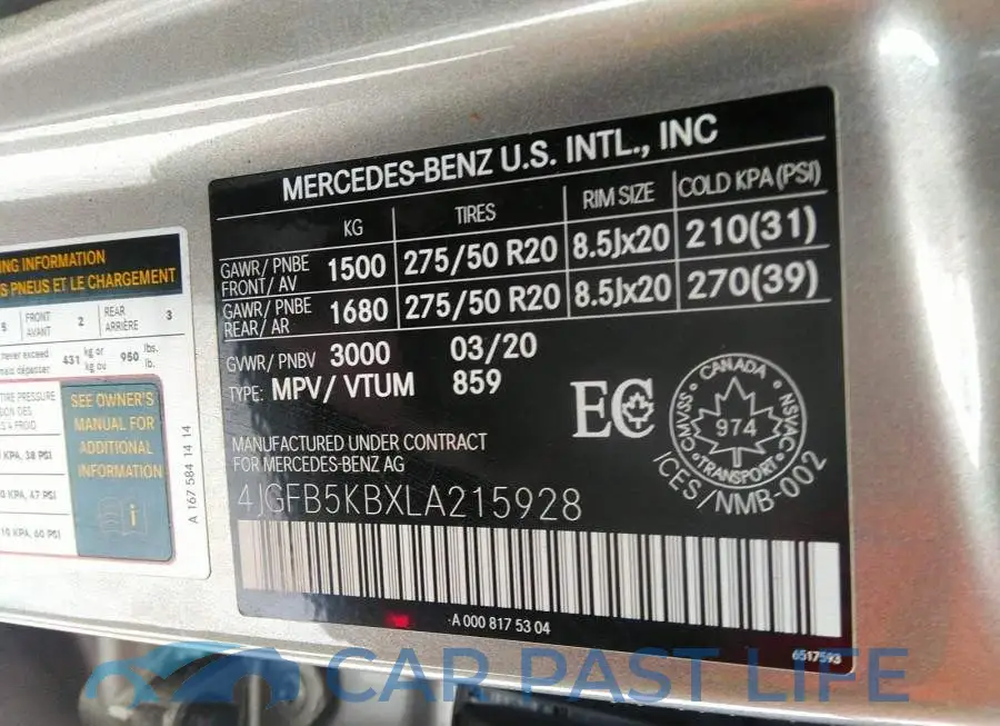 4JGFB5KBXLA215928# 9