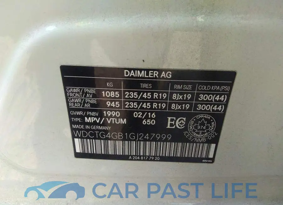 WDCTG4GB1GJ247999# 9
