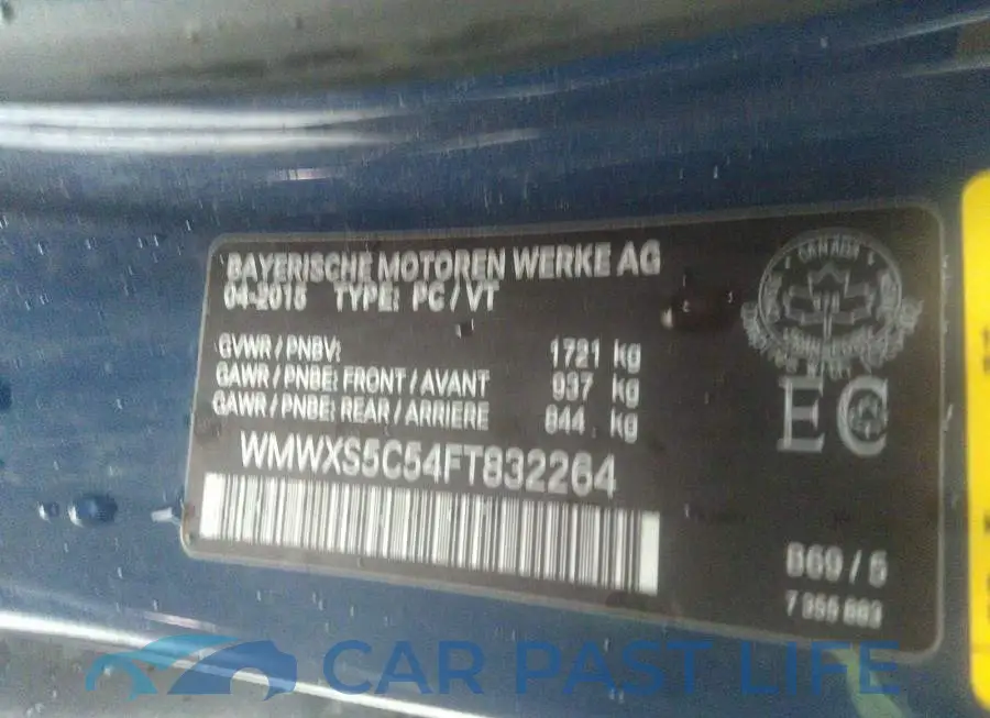 WMWXS5C54FT832264# 9
