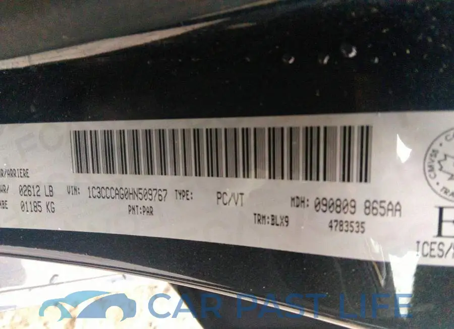 1C3CCCAG0HN509767# 9