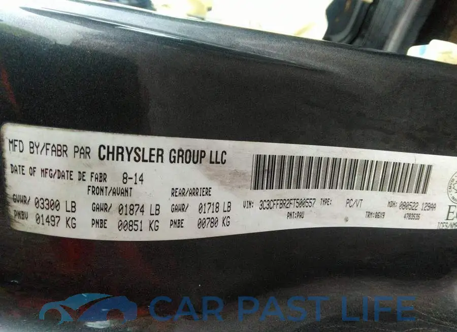 3C3CFFBR2FT500557# 9