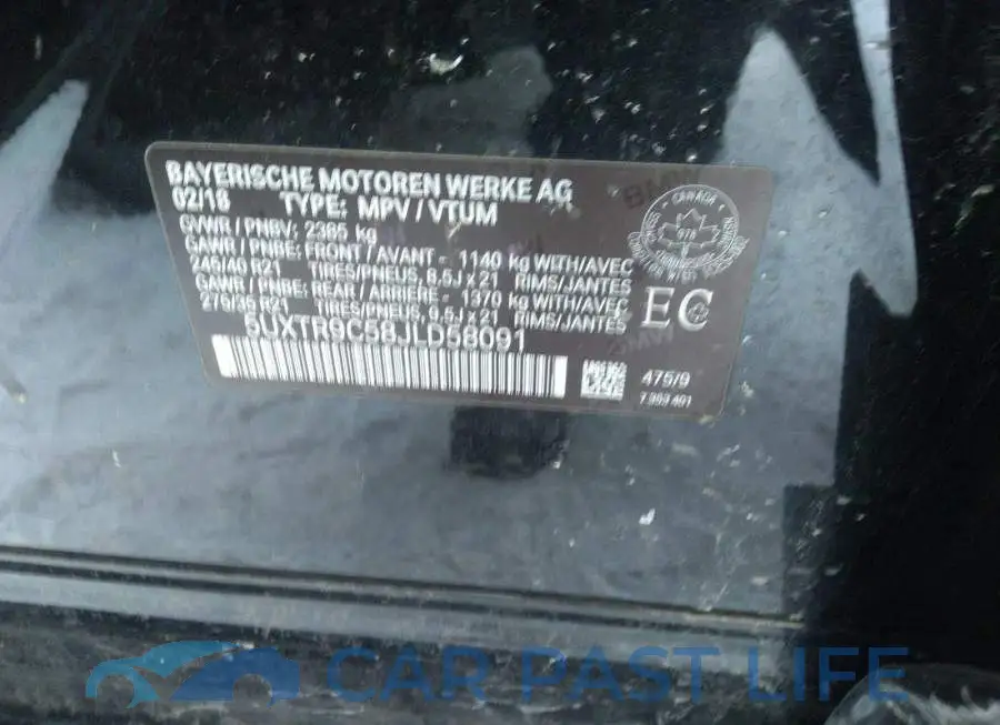 5UXTR9C58JLD58091# 9