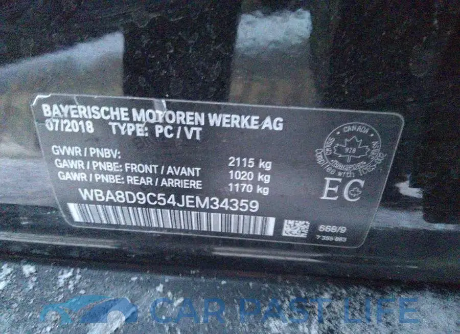 WBA8D9C54JEM34359# 9