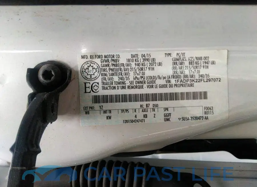 1FADP3K22FL297072# 9